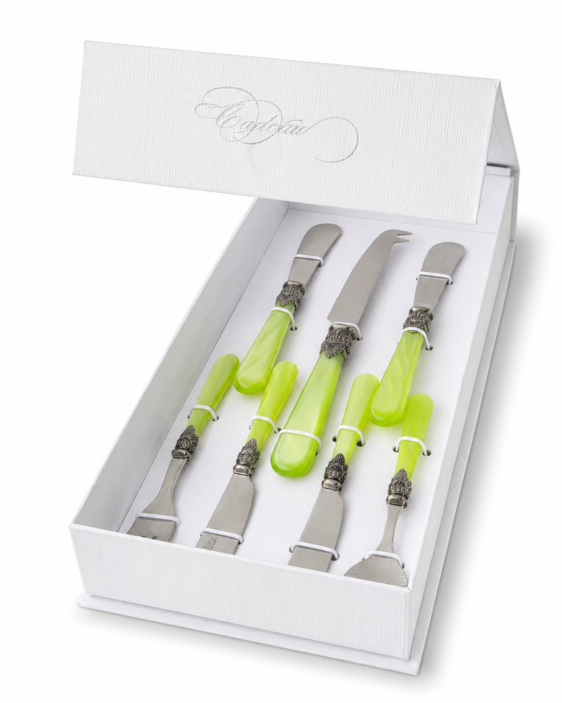 Tapas Gift Set light green (Mother-of-Pearl) 7-piece, EME Napoleon