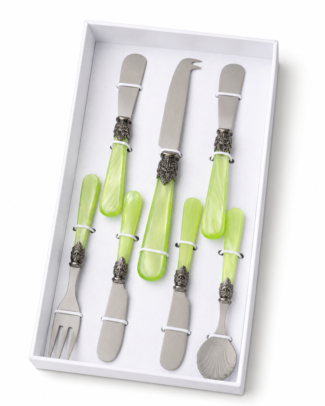 Tapas Gift Set light green (Mother-of-Pearl) 7-piece, EME Napoleon
