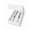 Coffret Couteau à Gâteau & Couteau à Cake, Ivoire (Nacré)