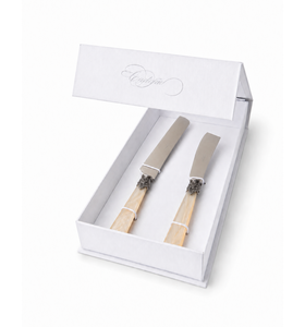 Coffret Couteau à Gâteau & Couteau à Cake, Ivoire (Nacré)