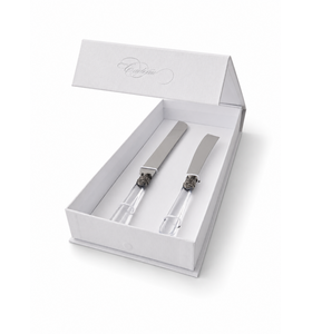 Coffret Cadeau Couteau à Gâteau & Couteau à Cake, Transparent