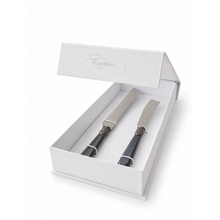 Taart- & Cakemes Cadeauset, Zwart (parelmoer)