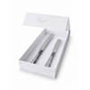 Set de Regalo Cuchillo para Tarta y Pastel, Gris (Brillo Nácar), EME Napoleon