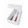 Coffret Cadeau Couteau à Gâteau & Couteau à Cake, Brun (Tortue), EME Napoleon