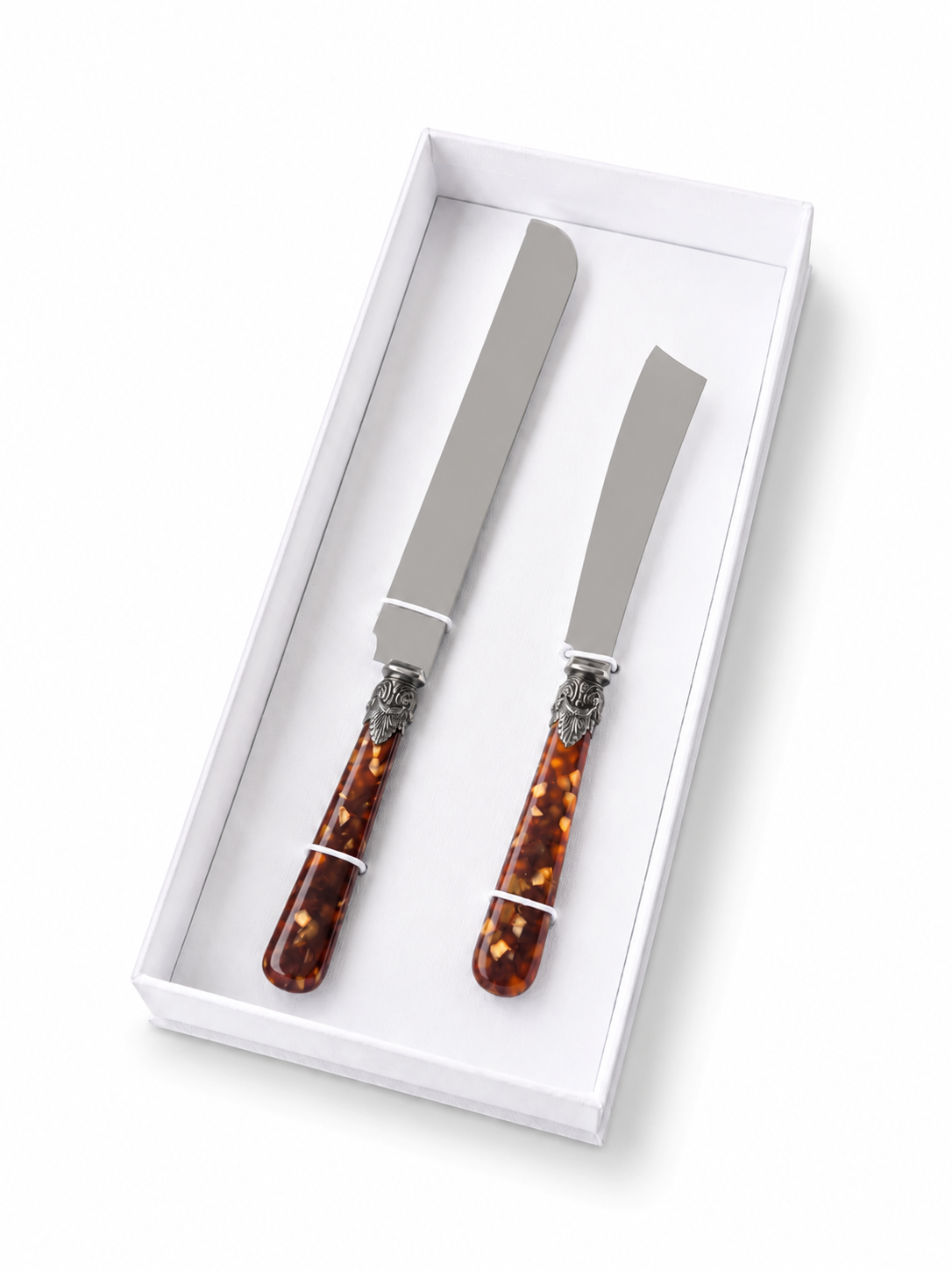 Torten- & Kuchenmesser Geschenkset, Braun (Schildkröte), EME Napoleon