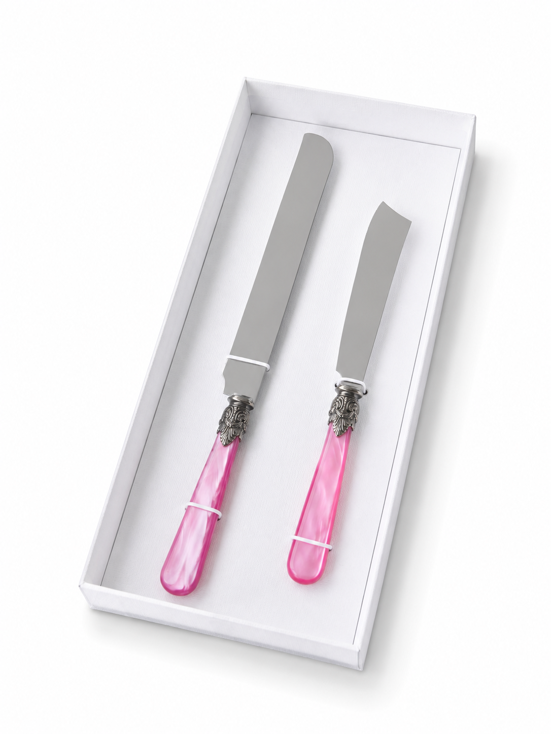 Torten- & Kuchenmesser Geschenkset, Fuchsia (Perlmutt), EME Napoleon