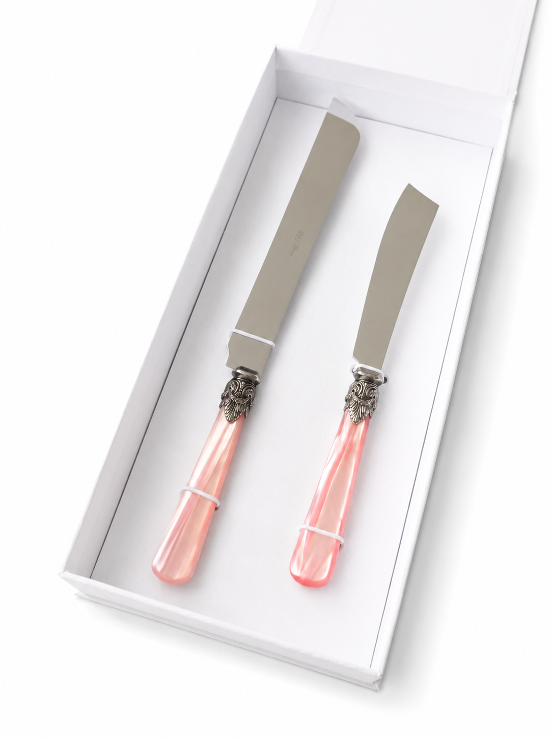 Cake & Pastry Knife Gift Set, Pink (Mother-of-Pearl), EME Napoleon