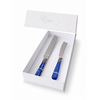 Torten- & Kuchenmesser Geschenkset, Blau (Perlmutt)