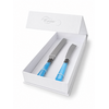 Torten- & Kuchenmesser Geschenkset, Hellblau (Perlmutt), EME Napoleon