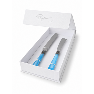 Taart- & Cakemes Cadeauset, Lichtblauw (parelmoer)