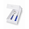 Coffret Cadeau Baguettes & Cuillère à Soupe Bleu (Nacré), EME Napoleon