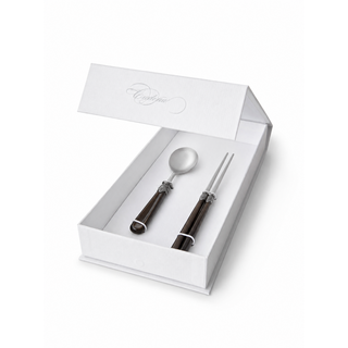 Essstäbchen & Suppenlöffel Geschenkset, Braun (Perlmutt) - Copy