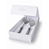 Coffret Couverts à Pâtes, Cuillère à Spaghetti et Cuillère Perforée, ivoire (nacré) - Copy