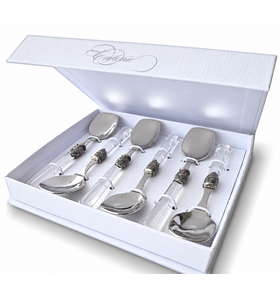 6-teiliges Eislöffel-Geschenkset, Transparent