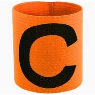 Captains armband elastic orange senior