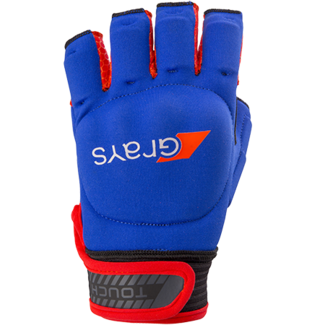 Grays Touch half finger player glove navy / red