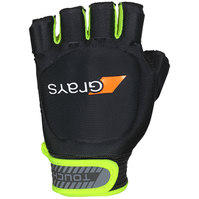 Touch half finger player glove black / yellow