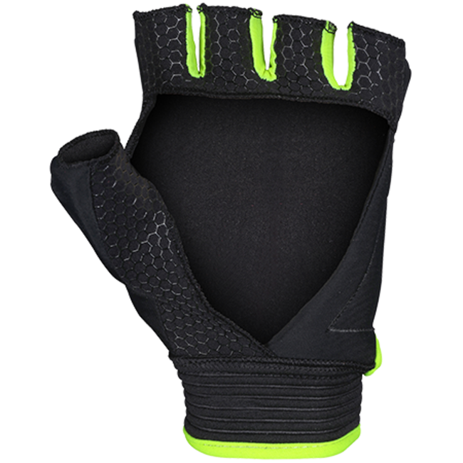 Grays Touch half finger player glove black / yellow