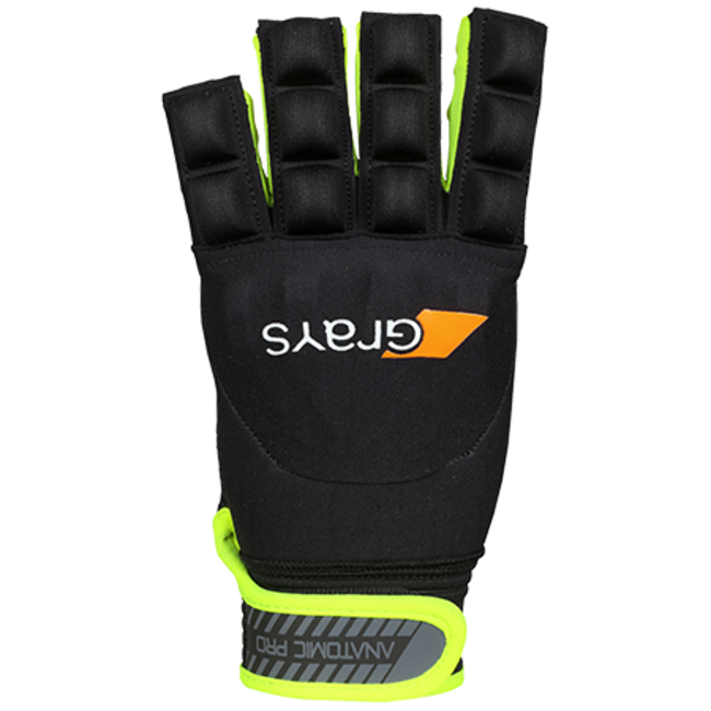 Anatomic Pro half finger player glove black / fluo yellow