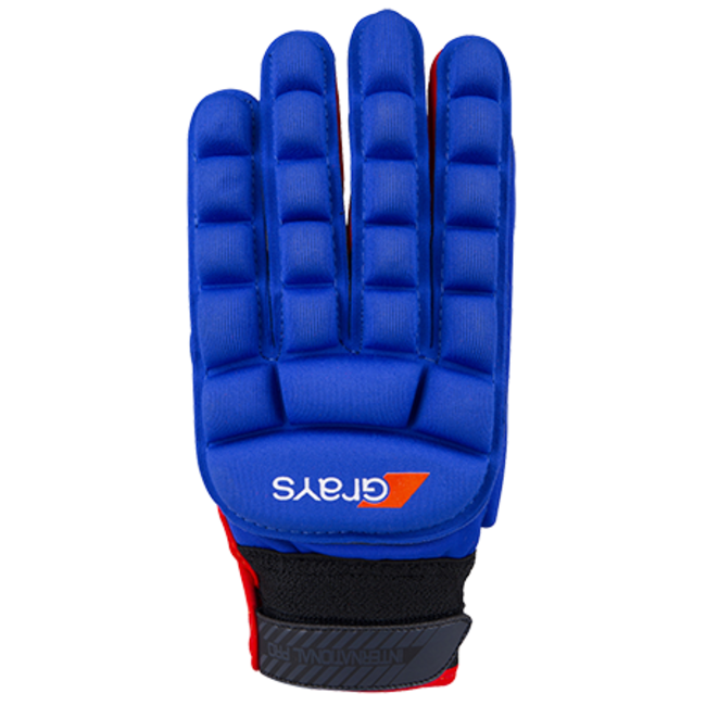 Glove int pro nv/fluo rd left