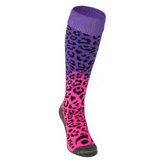 Brabo Socks Cheetah Pink / Purple 31-35