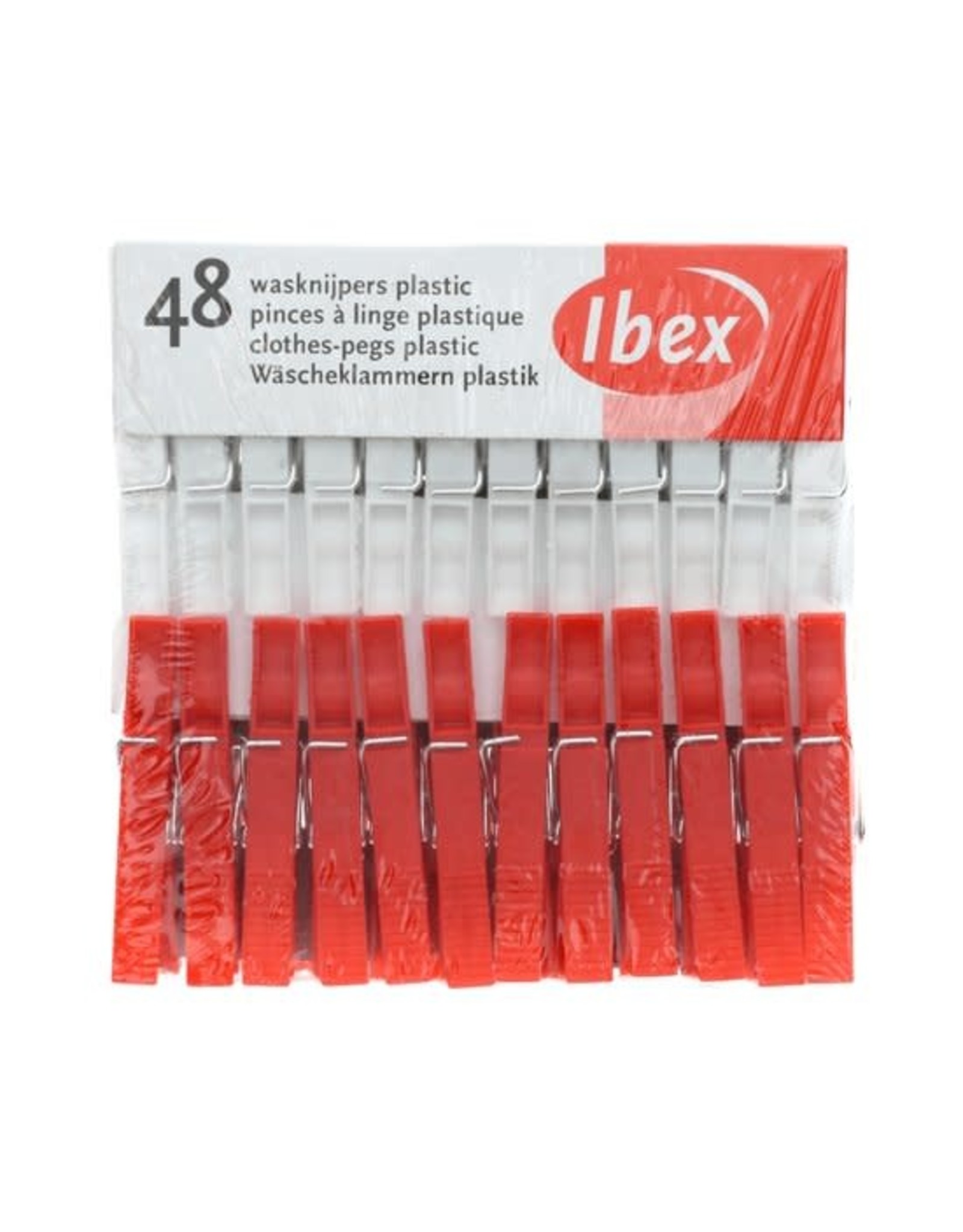 Ibex Wasknijpers plastic 48 st