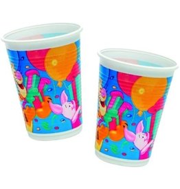 MERKLOOS PLASTIC BEKERS WINNIE THE POOH 10 STUKS 200ML