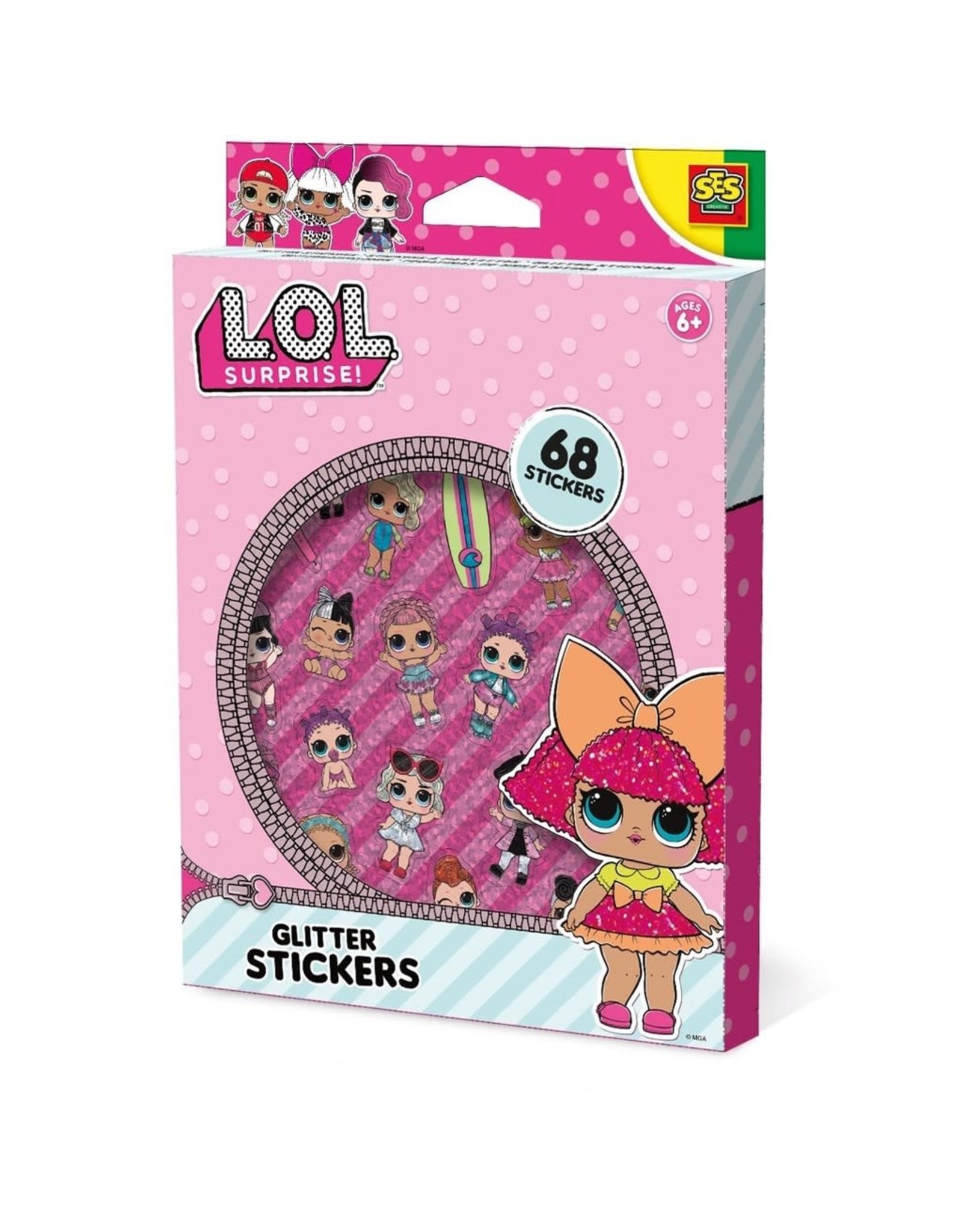 GLITTER STICKERS L.O.L lol