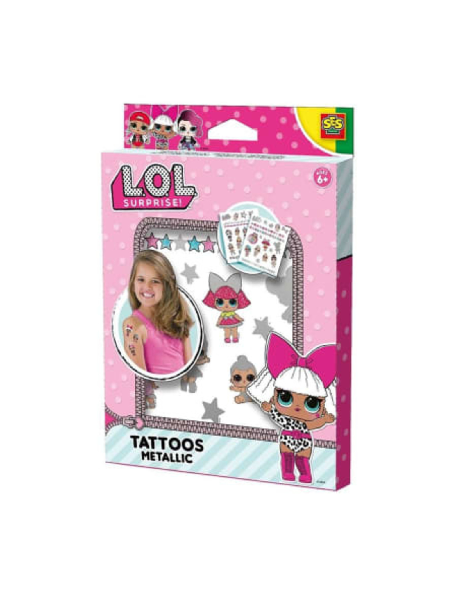 Ses SES L.O.L./LOL- Hobbypakket - Tattoos metallic- Kinderen