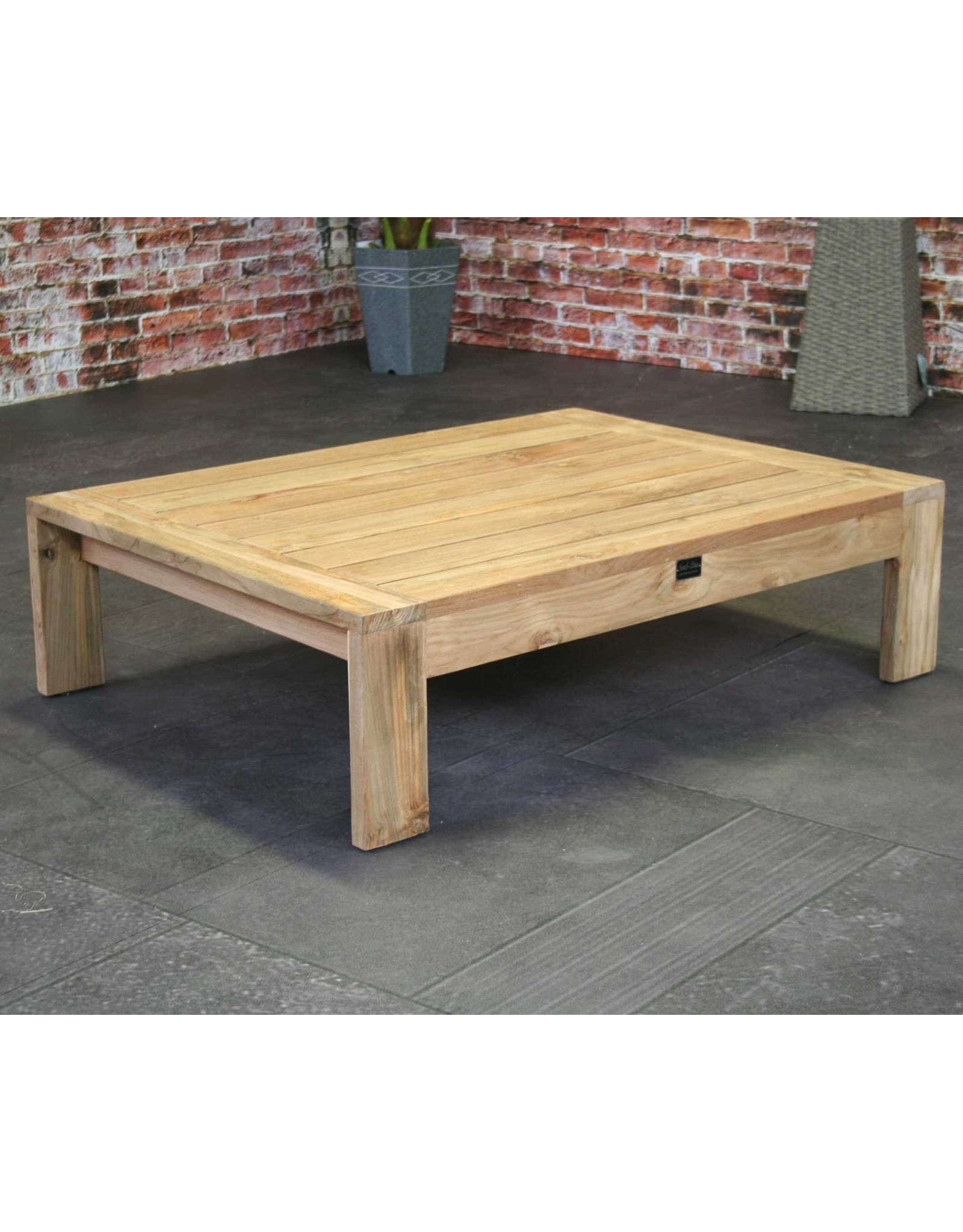 SENS-LINE Da Vinci houten tuintafel 110x83x31 cm