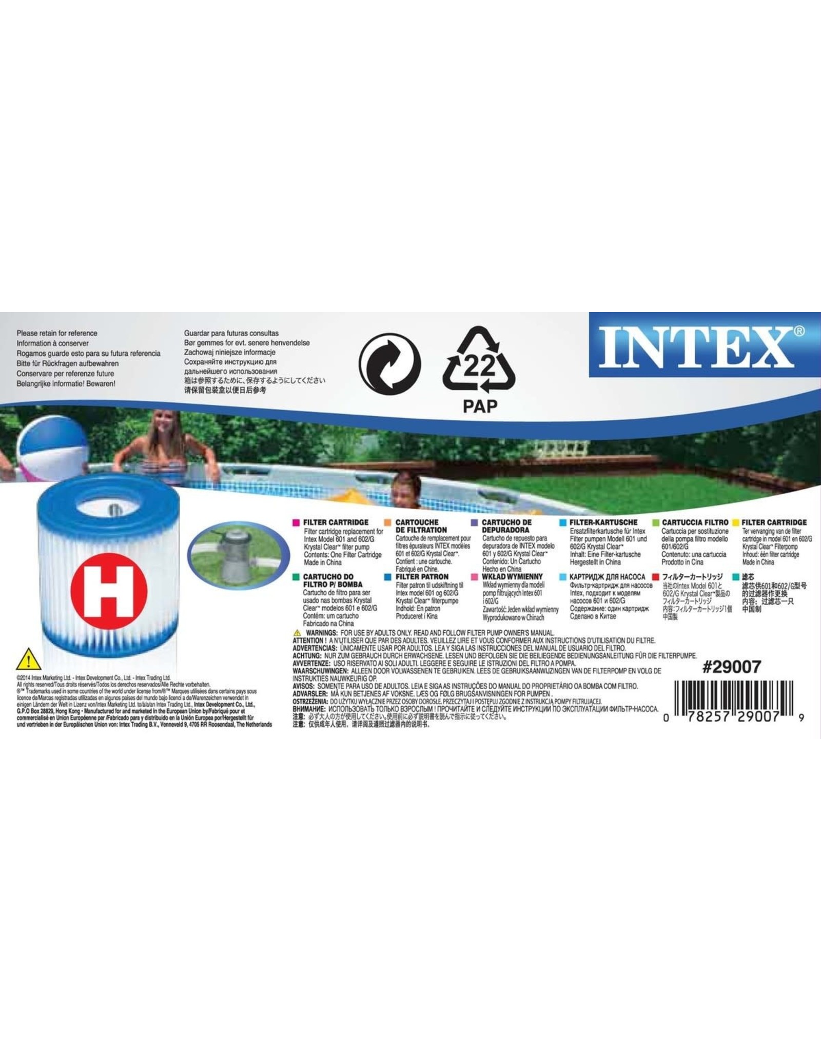 INTEX INTEX FILTER TYPE H