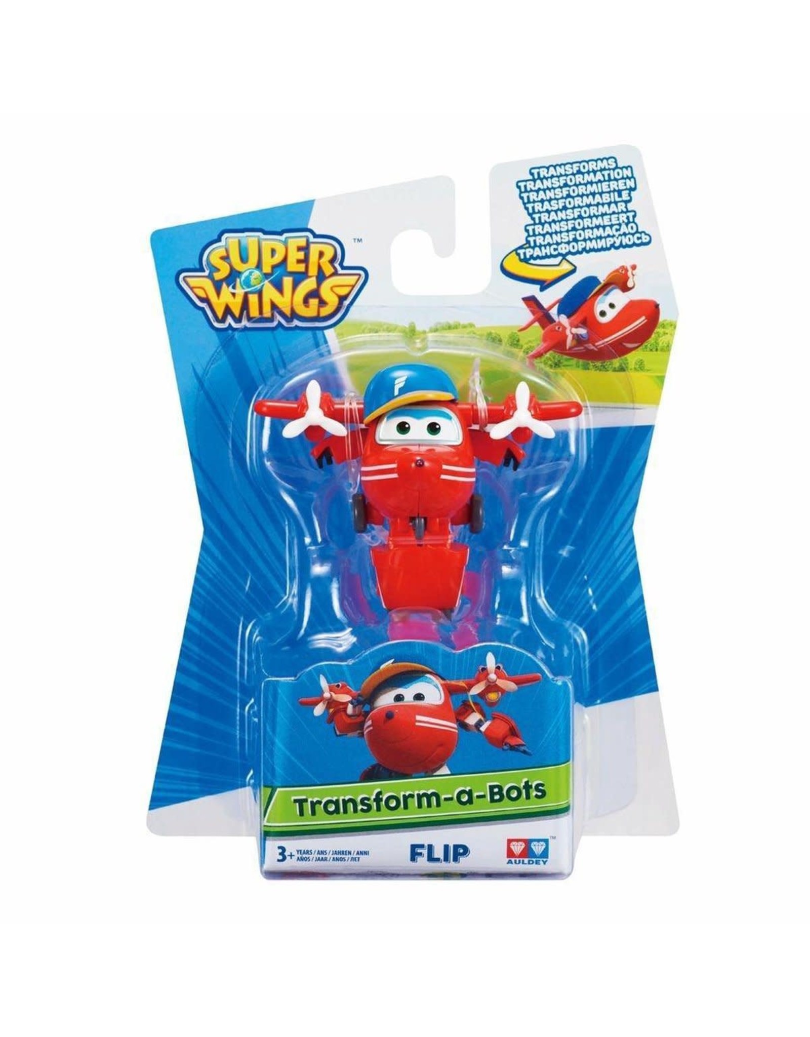 ALPHA GROUP Super Wings Transform-a-Bots Flip