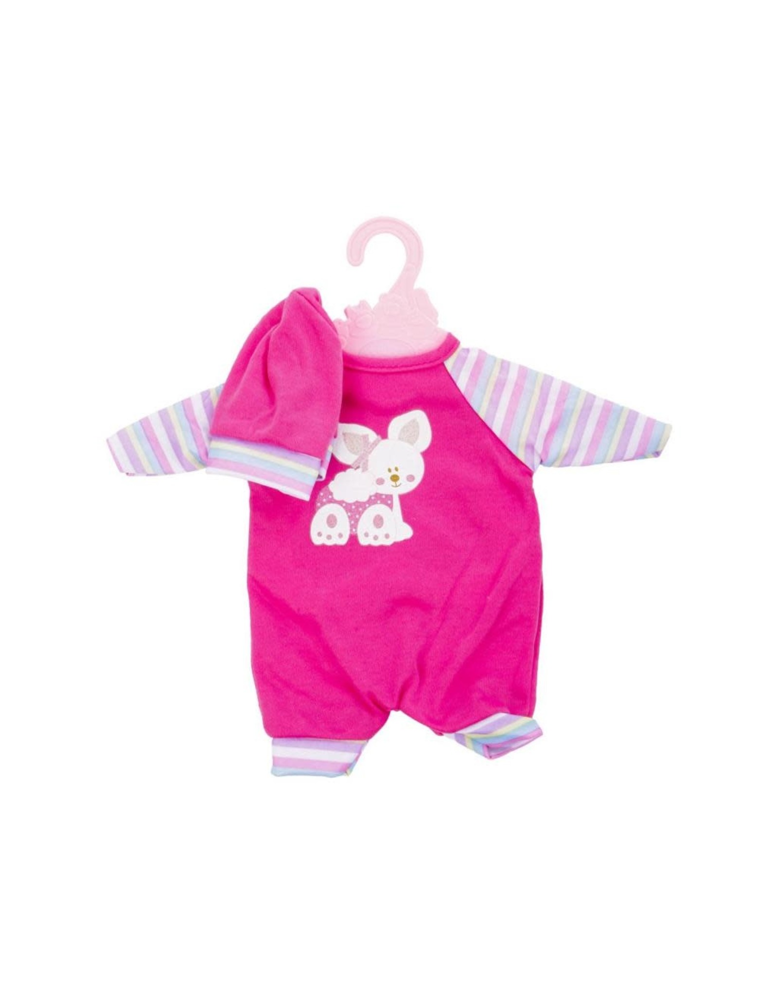 JOHNTOYS Baby Rose poppenkleding op hanger 40-45cm pop