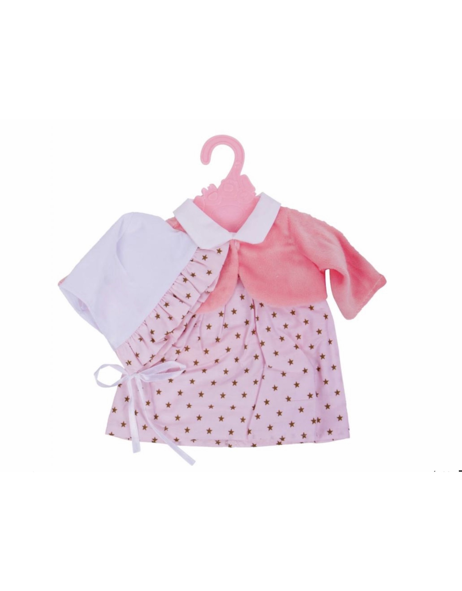 JOHNTOYS Baby Rose poppenkleding op hanger 40-45cm pop