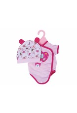 JOHNTOYS Baby Rose poppenkleding op hanger 40-45cm pop