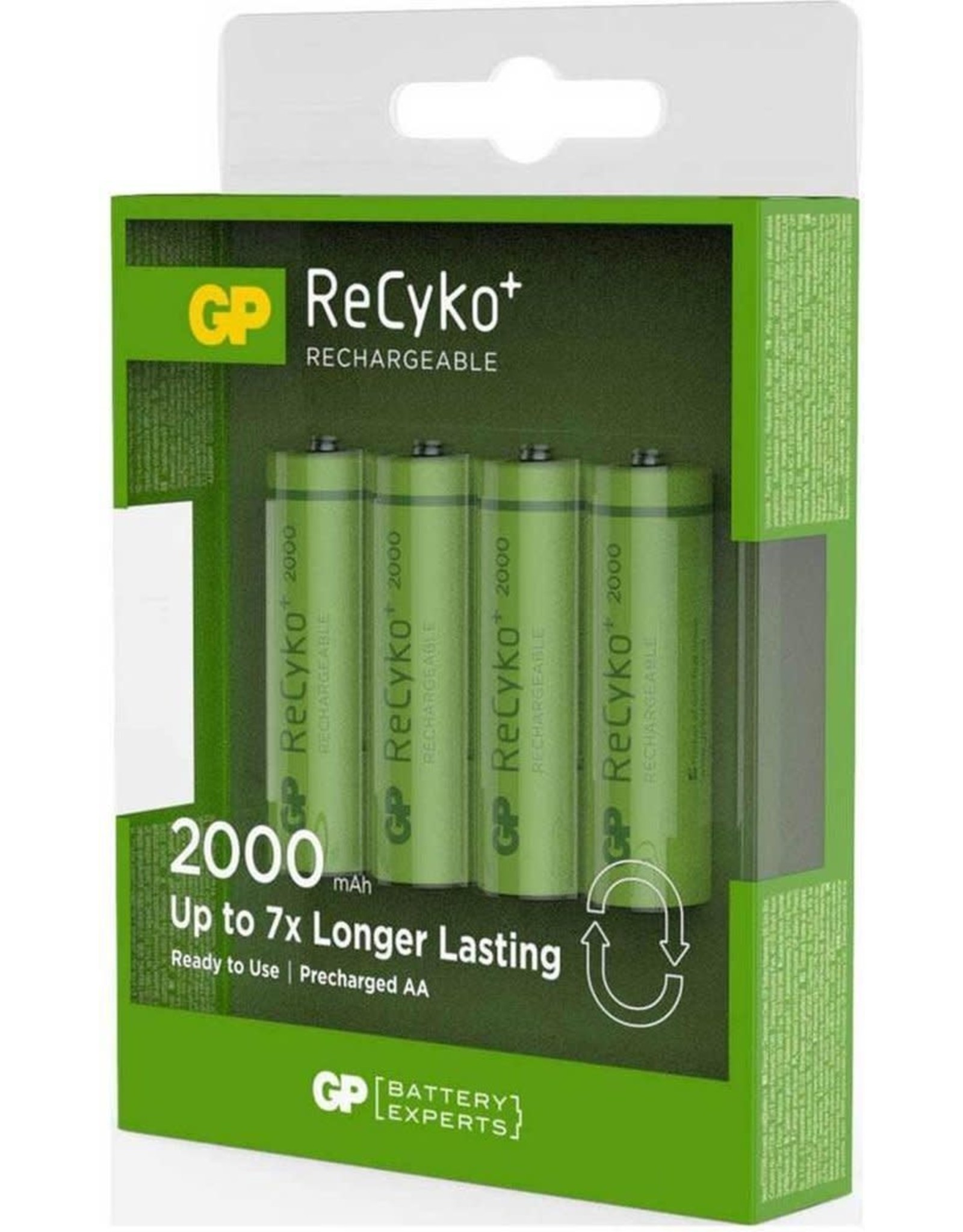 GP LITHIUM Batterij GP ReCyko Rechargeable AA batterijen (2100mAh) - 4 stuks