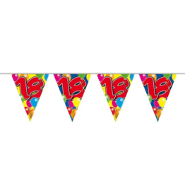 Vlaggenlijn ballonnen  18 jaar | 10 m