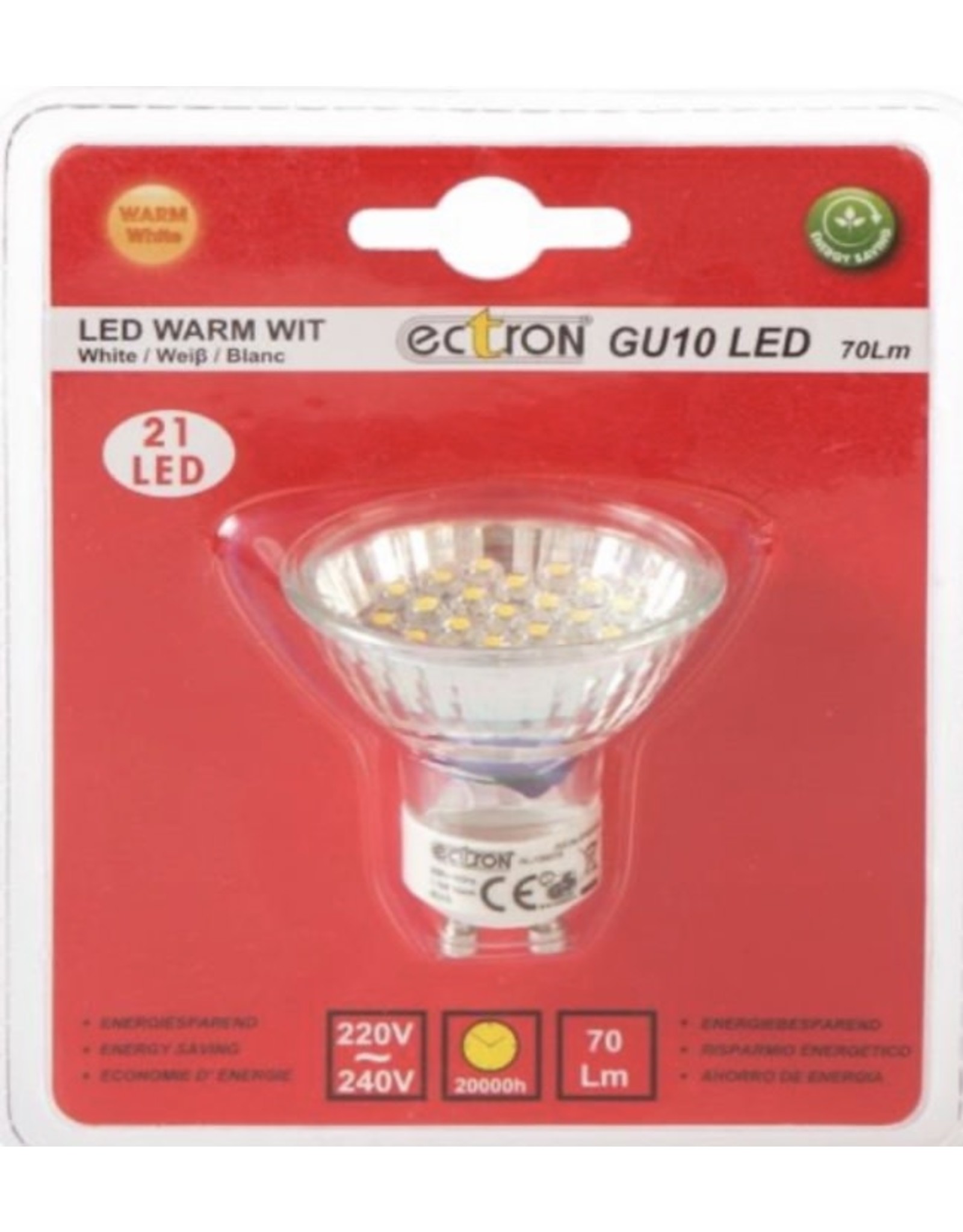 ECTRON ECTRON 21LED SPOT 1,1W/GU10 WARM WIT