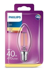 PHILIPS LED lamp E14 4W 470Lm kaars filament