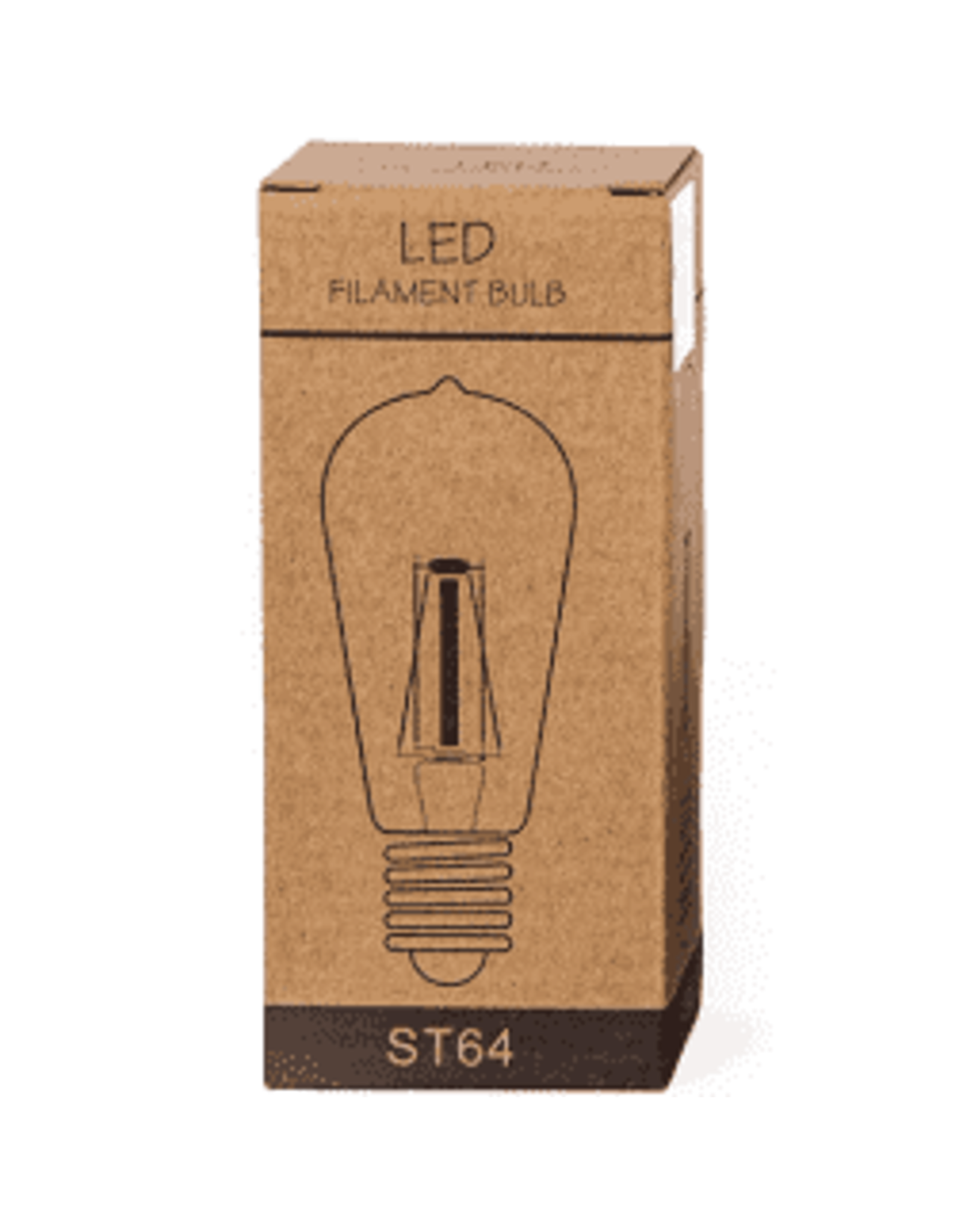 Ledlamp St64 6,5 X 15 Cm Glas Goud