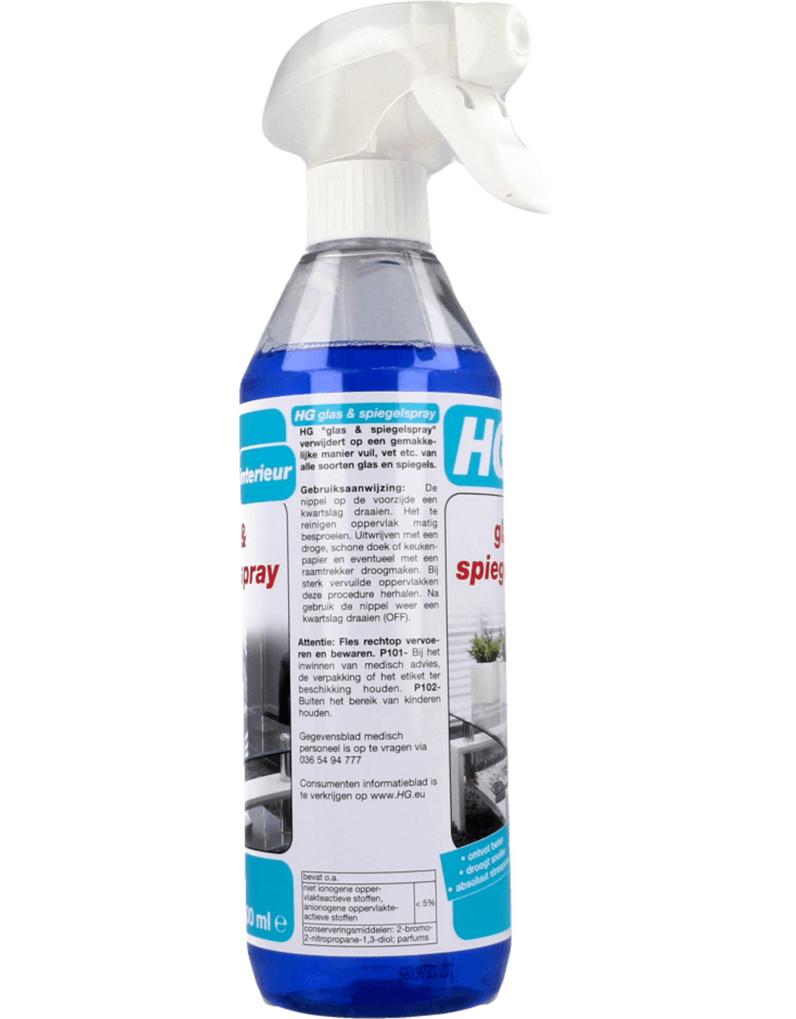 HG HG GLAS EN SPIEGELSPRAY 500ML