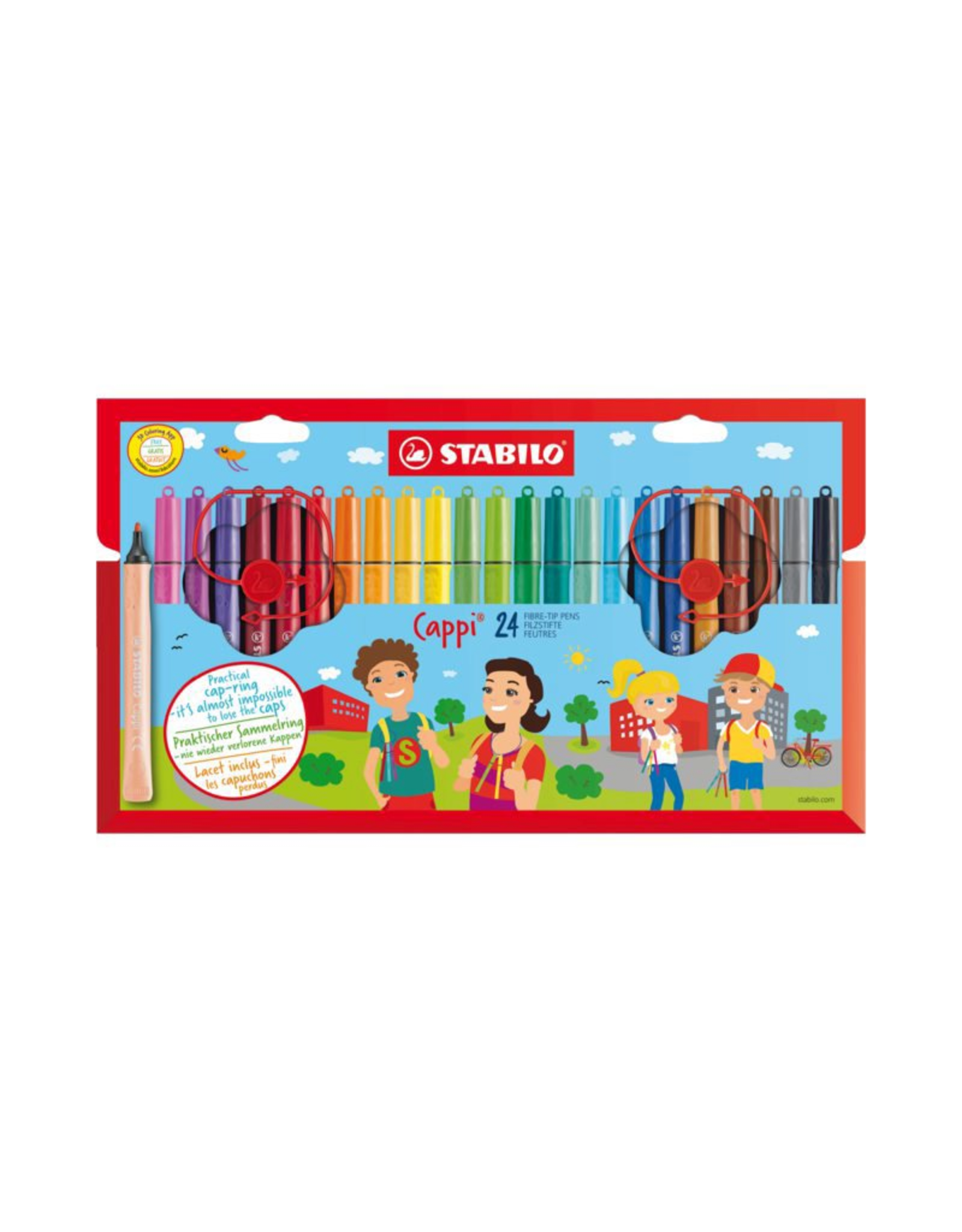 STABILO CAPPI VILTSTIFTEN 24/ETUI