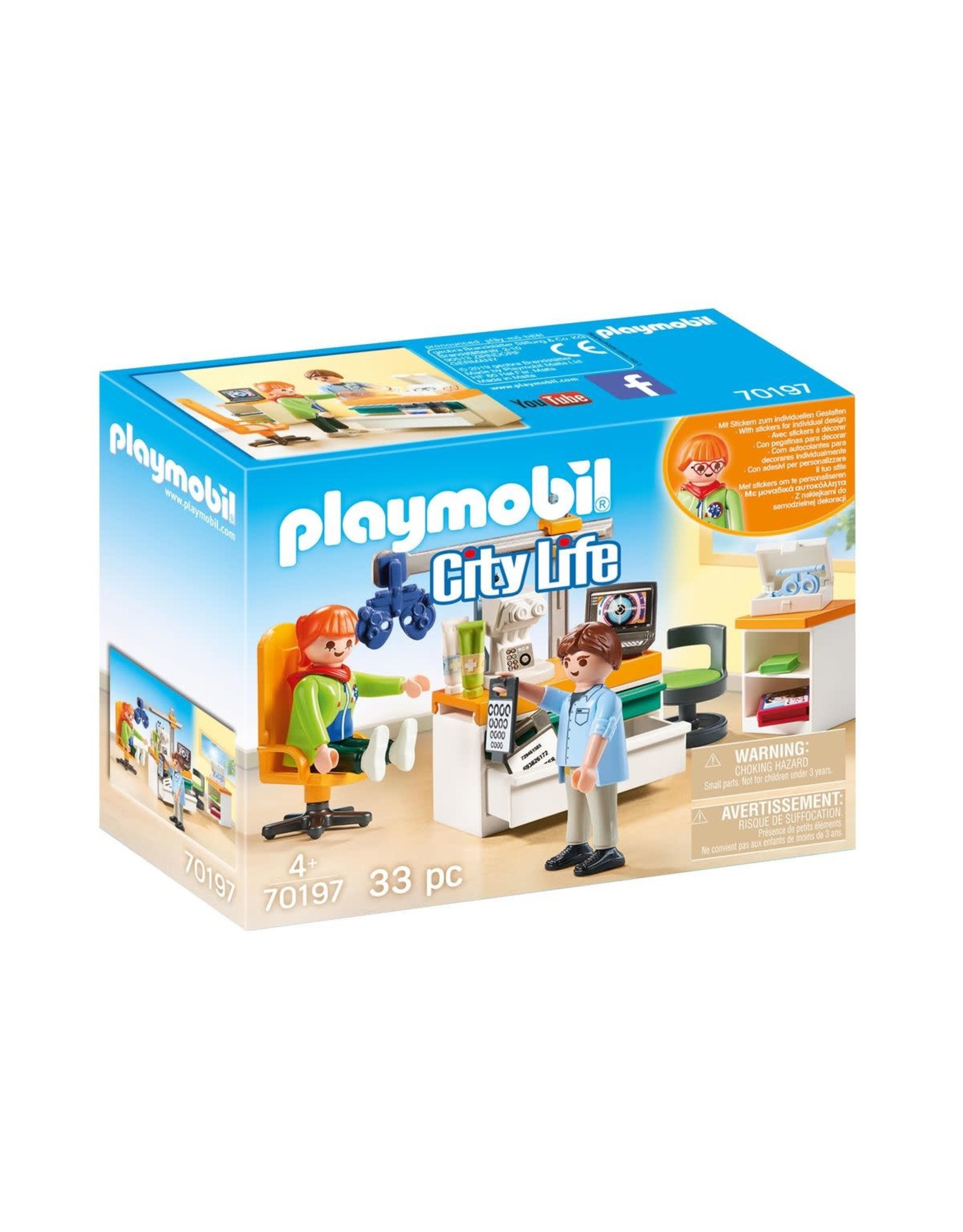 PLAYMOBIL Playmobil 70197 Praktijk Oogarts