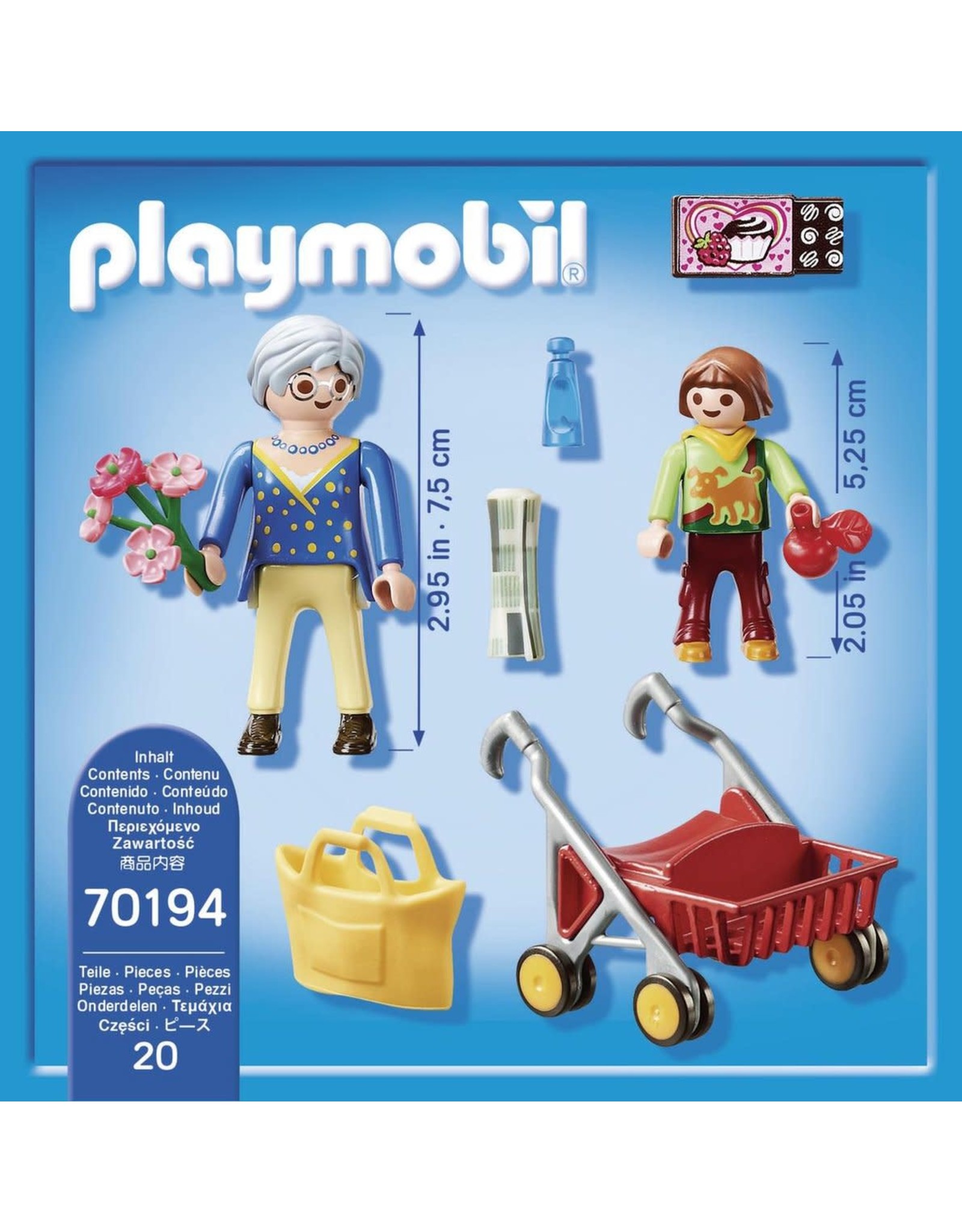 PLAYMOBIL PLAYMOBIL City Life Oma met rollator - 70194