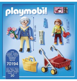PLAYMOBIL PLAYMOBIL City Life Oma met rollator - 70194