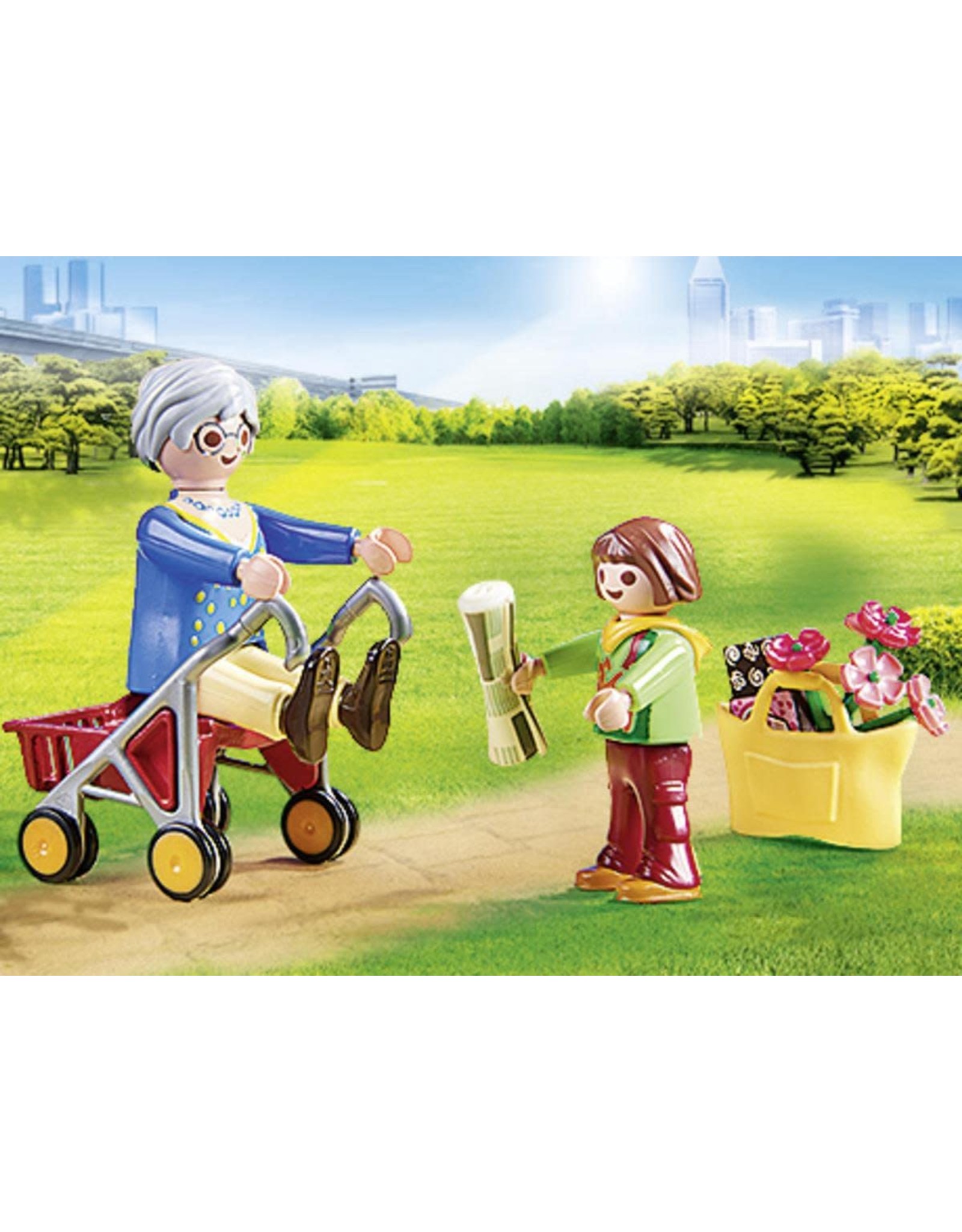 PLAYMOBIL PLAYMOBIL City Life Oma met rollator - 70194