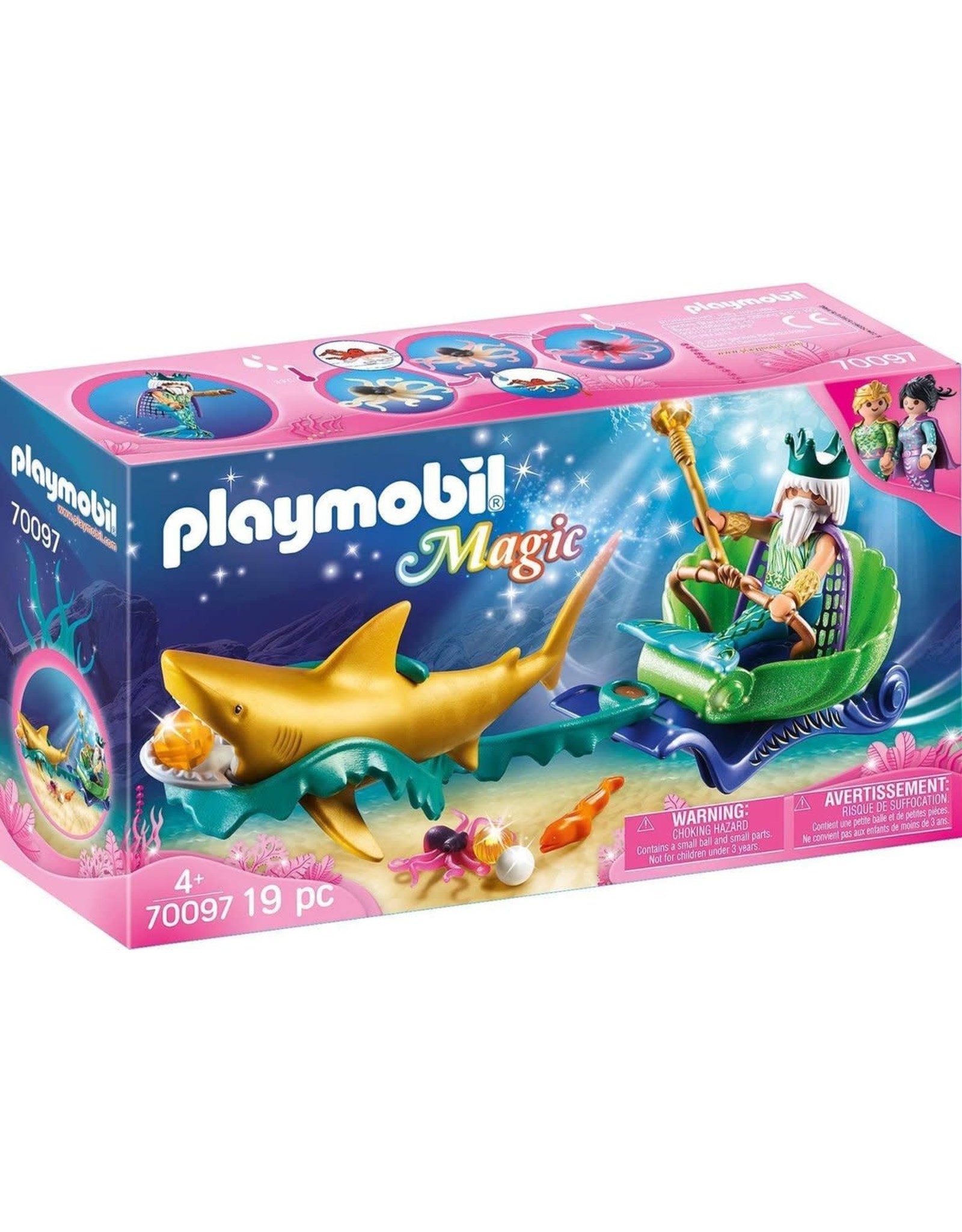 PLAYMOBIL PLAYMOBIL Koning der zeeën met haaienkoets - 70097