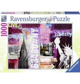 RAVENSBURGER RAVENSBURGER NEW YORK COLLAGE PUZZEL 100 ST.