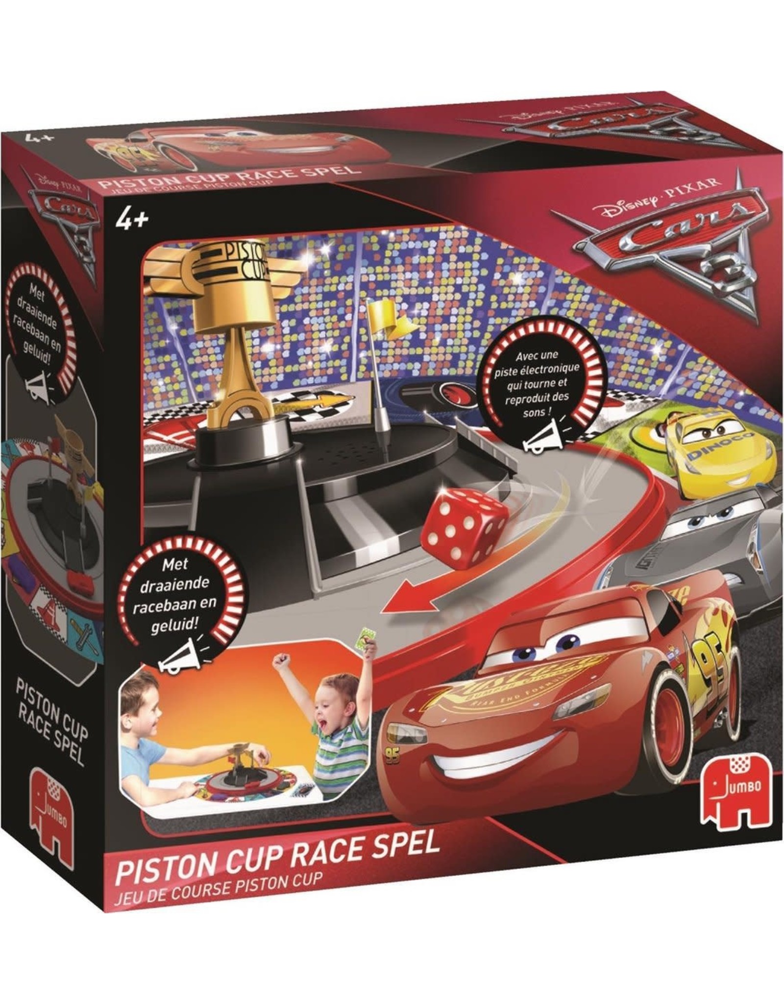JUMBO Jumbo Disney Cars 3 Piston Cup racespel