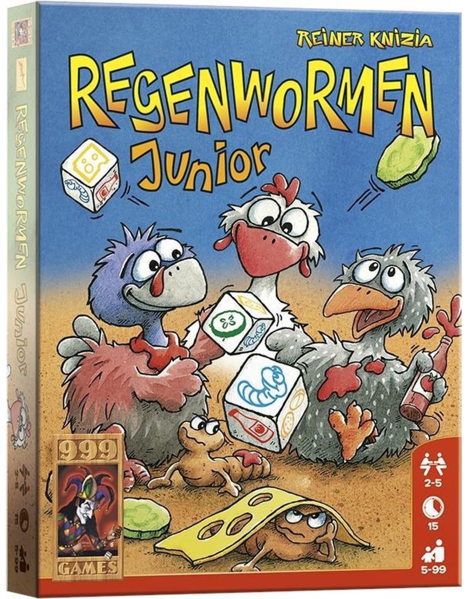 999 GAMES Regenwormen Junior (A13) Dobbelspel